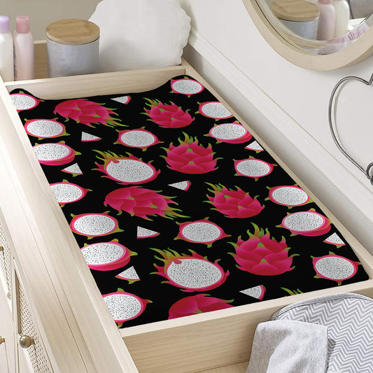 Pitaya Pattern Print Changing Pad Cover