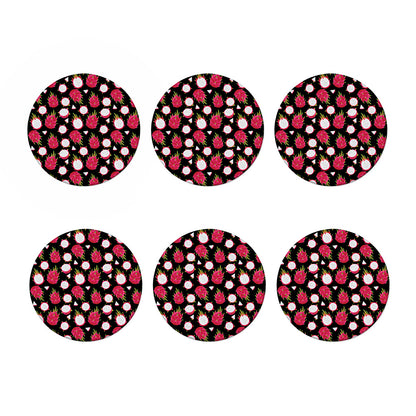 Pitaya Pattern Print Coaster Set