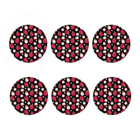 Pitaya Pattern Print Coaster Set