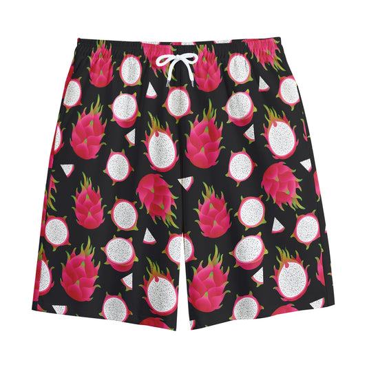 Pitaya Pattern Print Cotton Shorts
