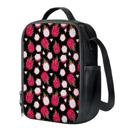 Pitaya Pattern Print Crossbody Lunch Bag