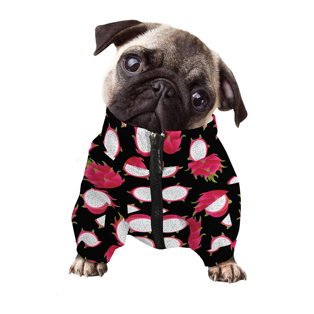 Pitaya Pattern Print Dog Zip Up Jacket