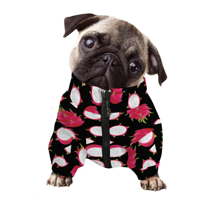 Pitaya Pattern Print Dog Zip Up Jacket