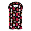Pitaya Pattern Print Double Neoprene Wine Tote
