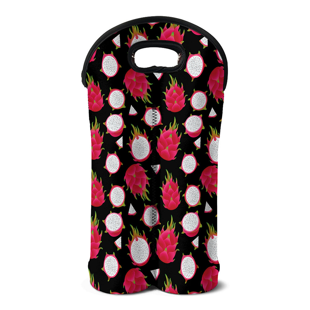 Pitaya Pattern Print Double Neoprene Wine Tote