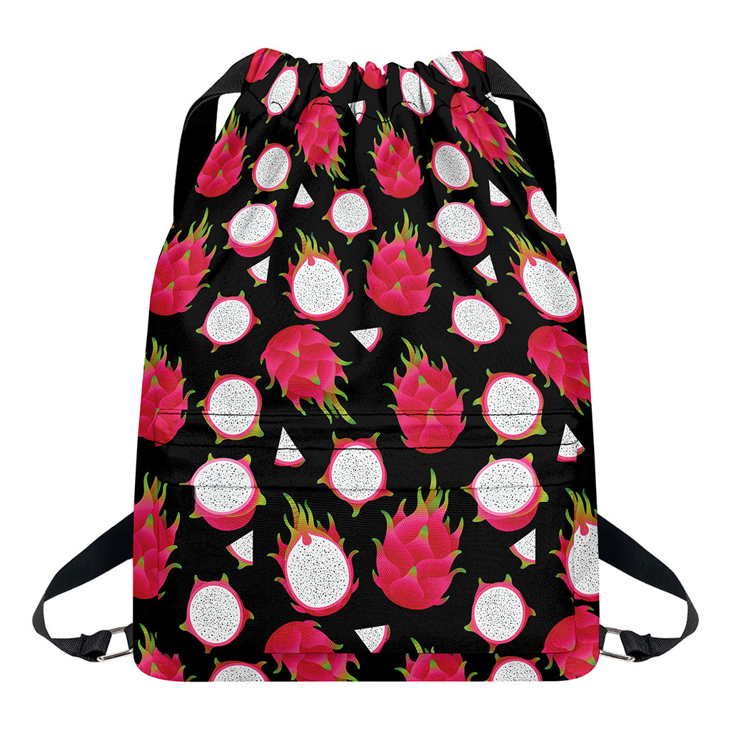 Pitaya Pattern Print Drawstring Backpack