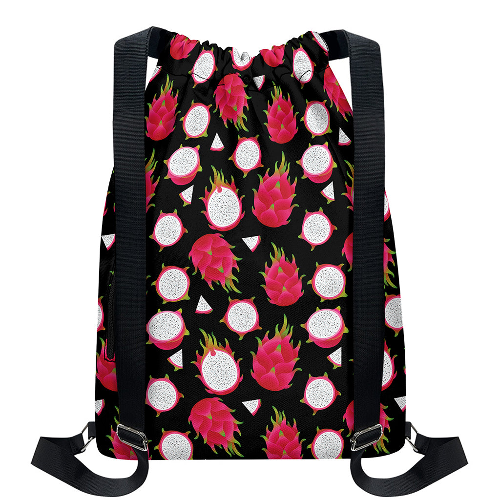 Pitaya Pattern Print Drawstring Backpack