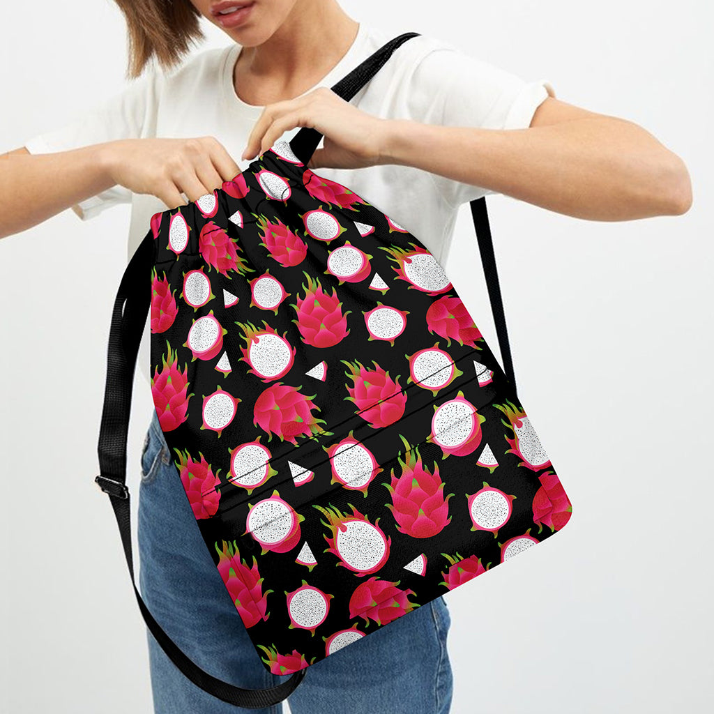 Pitaya Pattern Print Drawstring Backpack
