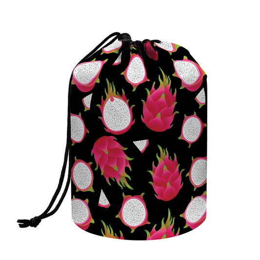 Pitaya Pattern Print Drawstring Makeup Bag