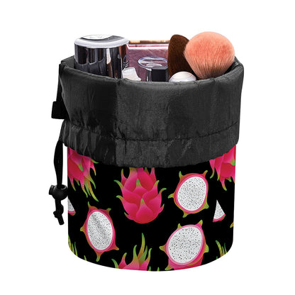 Pitaya Pattern Print Drawstring Makeup Bag