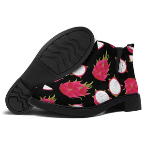 Pitaya Pattern Print Flat Ankle Boots