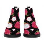 Pitaya Pattern Print Flat Ankle Boots