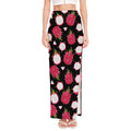 Pitaya Pattern Print High Slit Maxi Skirt