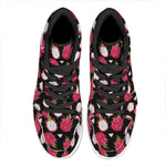 Pitaya Pattern Print High Top Leather Sneakers