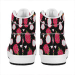 Pitaya Pattern Print High Top Leather Sneakers