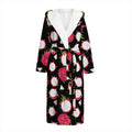Pitaya Pattern Print Hooded Bathrobe