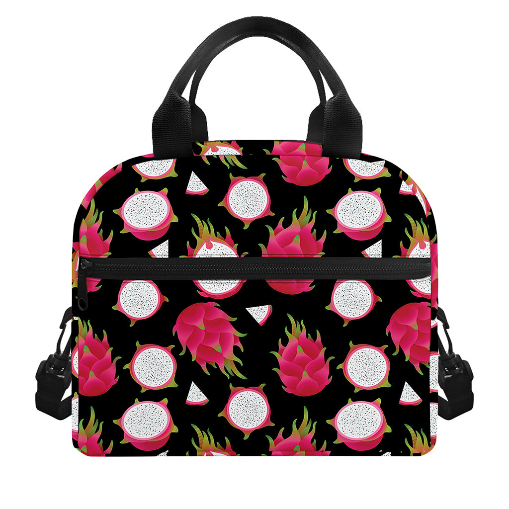 Pitaya Pattern Print Insulated Lunch Bag