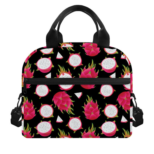 Pitaya Pattern Print Insulated Lunch Bag