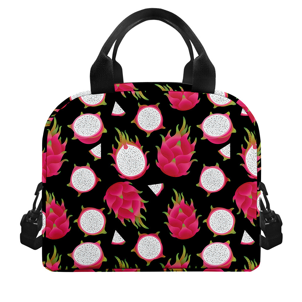 Pitaya Pattern Print Insulated Lunch Bag