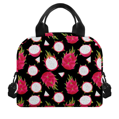 Pitaya Pattern Print Insulated Lunch Bag