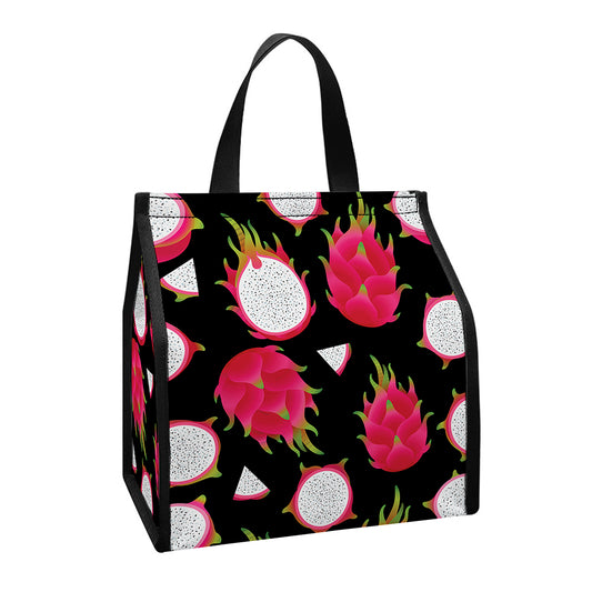 Pitaya Pattern Print Insulated Lunch Tote