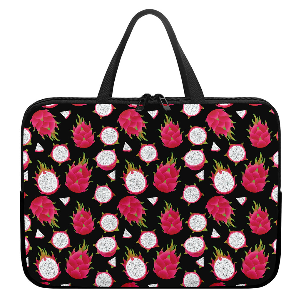 Pitaya Pattern Print Laptop Sleeve With Handle