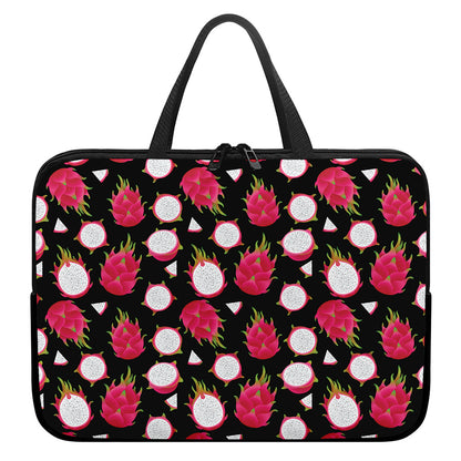 Pitaya Pattern Print Laptop Sleeve With Handle
