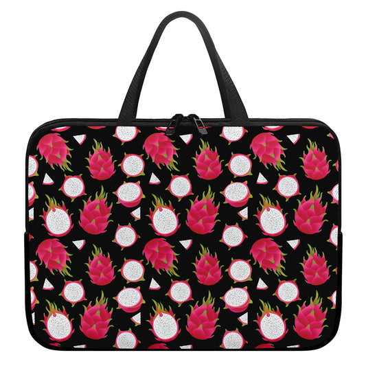 Pitaya Pattern Print Laptop Sleeve With Handle