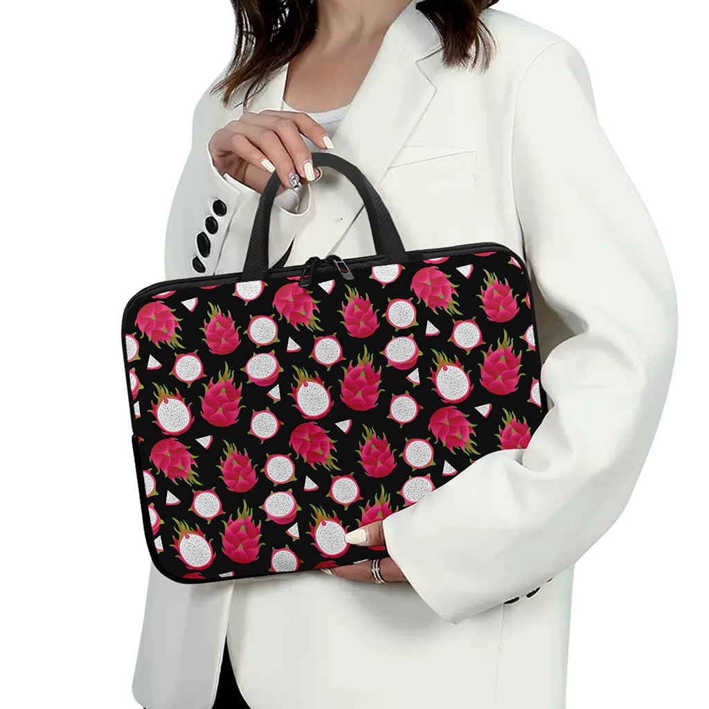 Pitaya Pattern Print Laptop Sleeve With Handle
