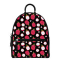 Pitaya Pattern Print Leather Backpack