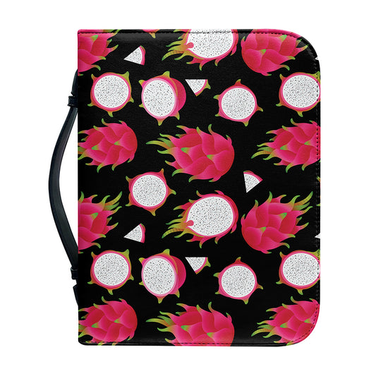 Pitaya Pattern Print Leather Bible Cover