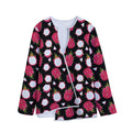 Pitaya Pattern Print Long Sleeve Short Coat