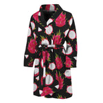 Pitaya Pattern Print Men's Bathrobe
