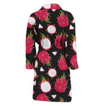 Pitaya Pattern Print Men's Bathrobe