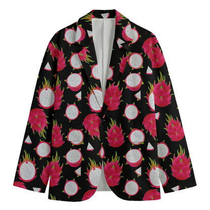 Pitaya Pattern Print Men's Blazer