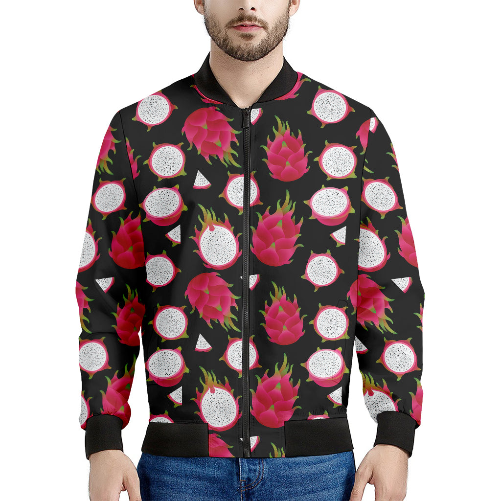 Pitaya Pattern Print Men's Bomber Jacket