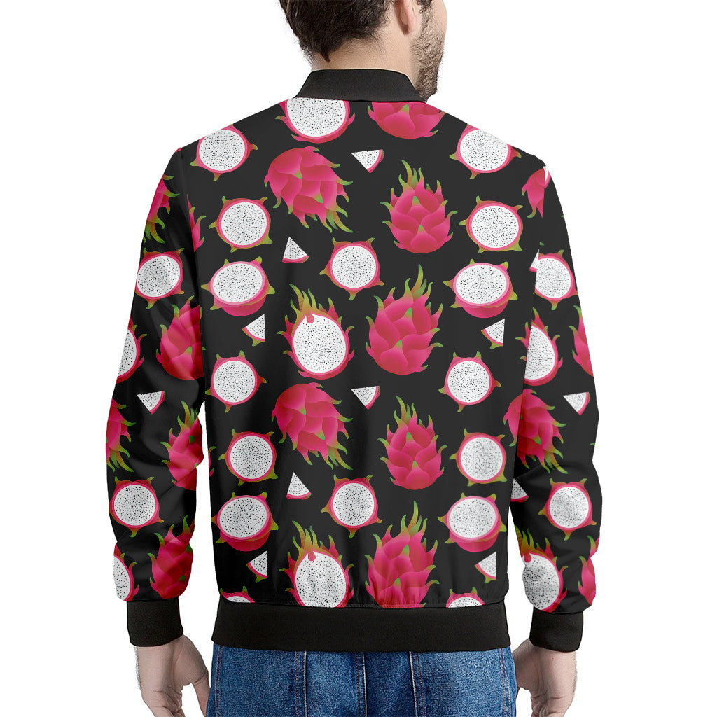 Pitaya Pattern Print Men's Bomber Jacket