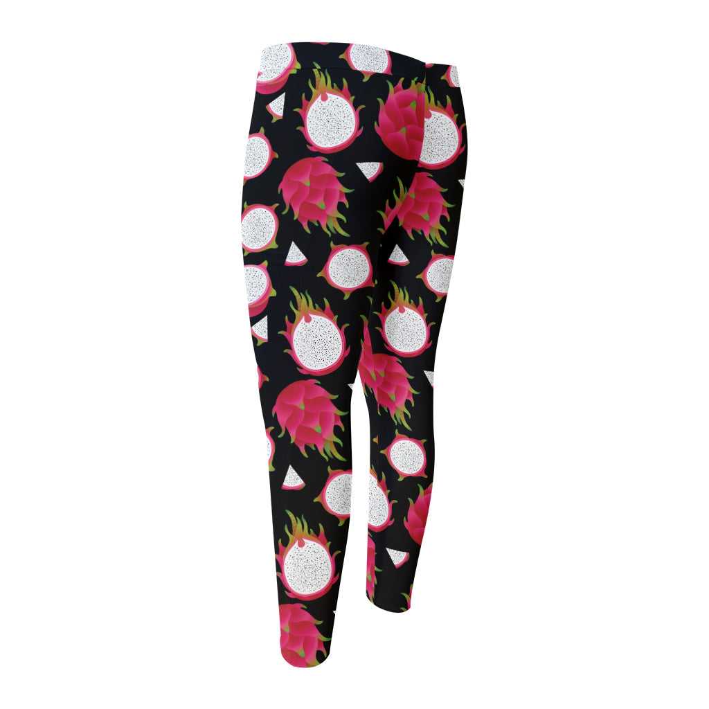 Pitaya Pattern Print Men's Compression Pants