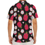 Pitaya Pattern Print Men's Deep V-Neck Shirt