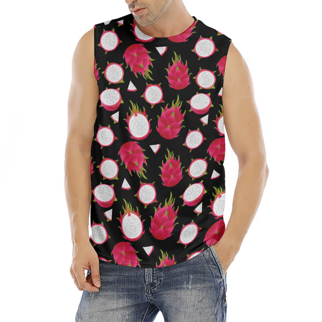 Pitaya Pattern Print Men's Fitness Tank Top