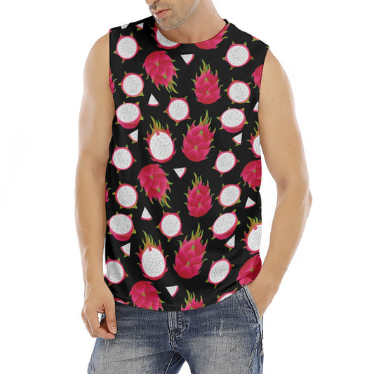 Pitaya Pattern Print Men's Fitness Tank Top