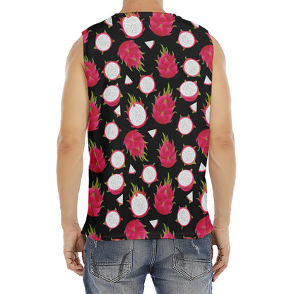 Pitaya Pattern Print Men's Fitness Tank Top