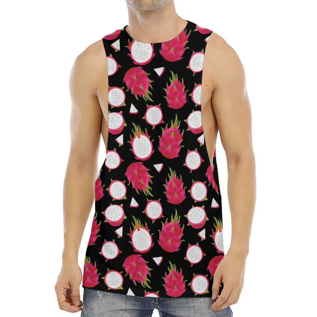 Pitaya Pattern Print Men's Muscle Tank Top