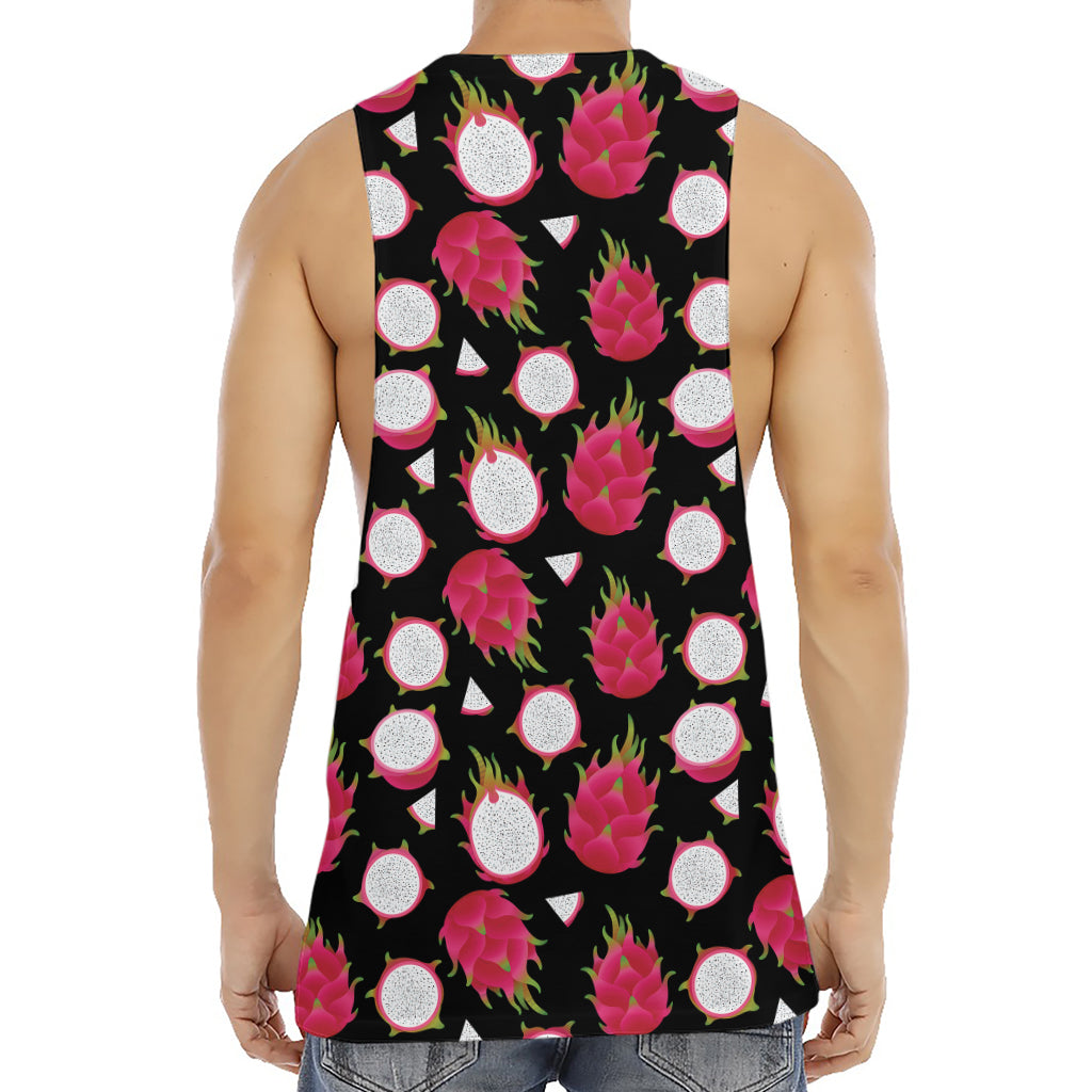 Pitaya Pattern Print Men's Muscle Tank Top