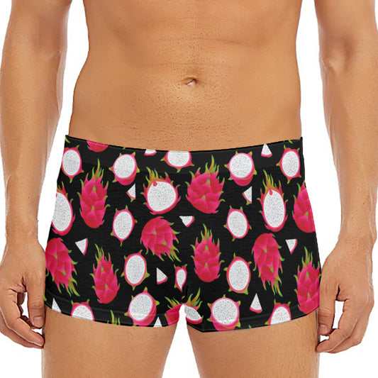 Pitaya Pattern Print Men's Short Boxer Briefs