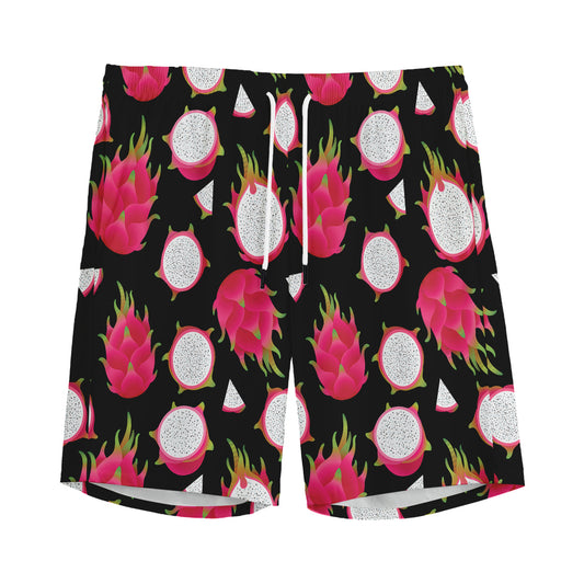 Pitaya Pattern Print Men's Sports Shorts