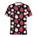 Pitaya Pattern Print Men's Athletic T-Shirt