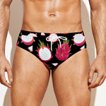 Pitaya Pattern Print Men's Swim Briefs