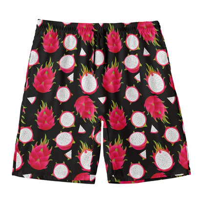 Pitaya Pattern Print Men's Swim Trunks