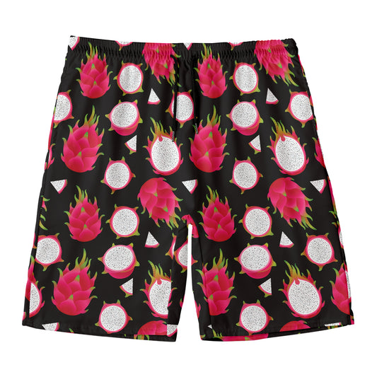 Pitaya Pattern Print Men's Swim Trunks